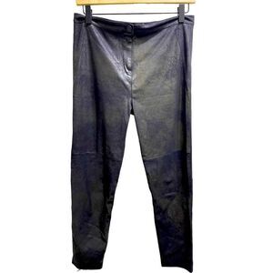 Love Tree Leather Look Patina Fitted Pant Large